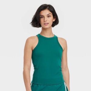 NWOT all in motion athletic tank Dark Green size large